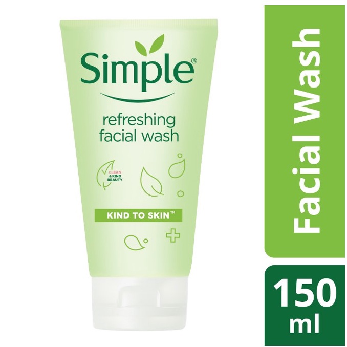Jual Simple Facial Wash Gel Refreshing 150 ml Simple Kind To Skin sabun