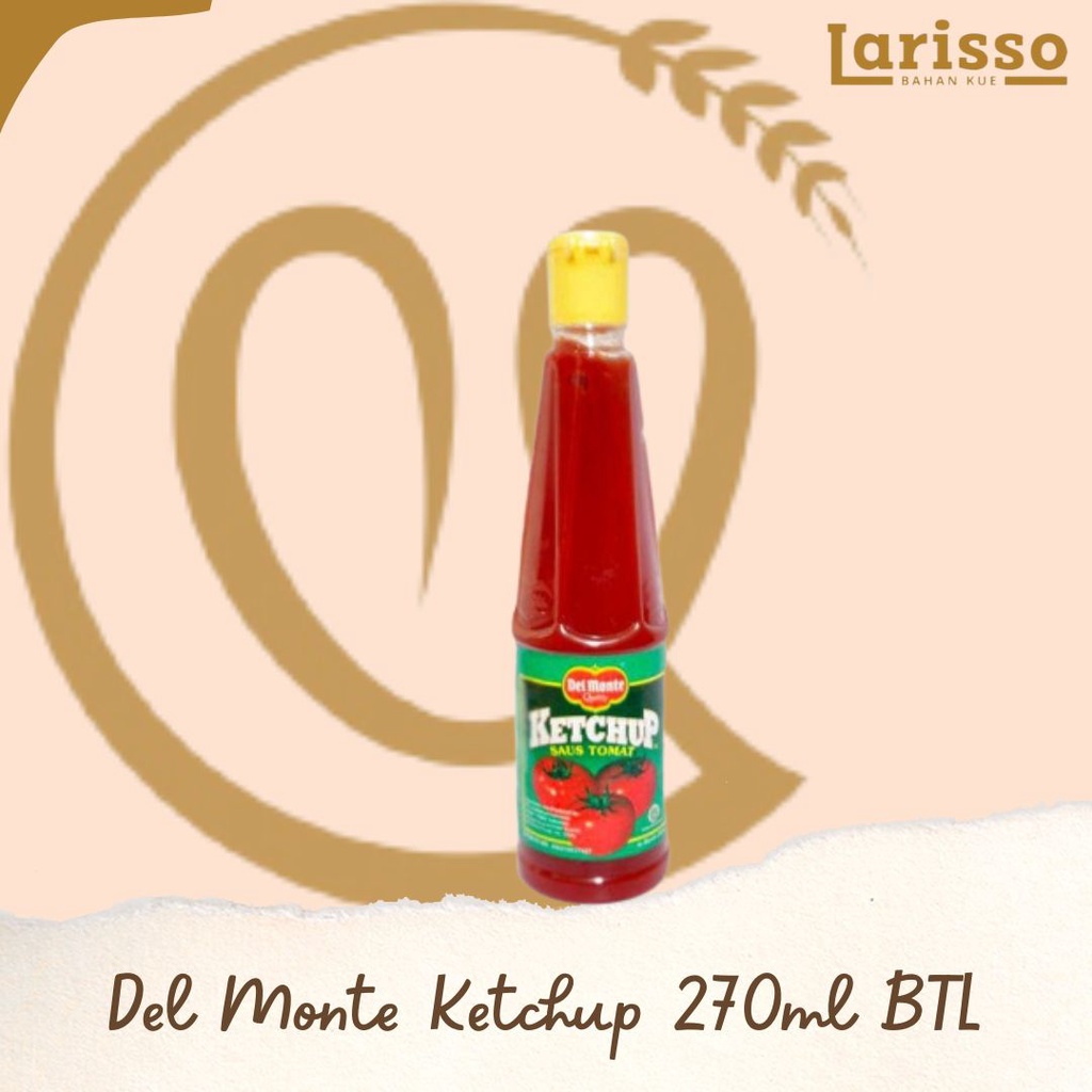 

DEL MONTE TOMATO SAUCE SAUS TOMAT 270ML BOTOL