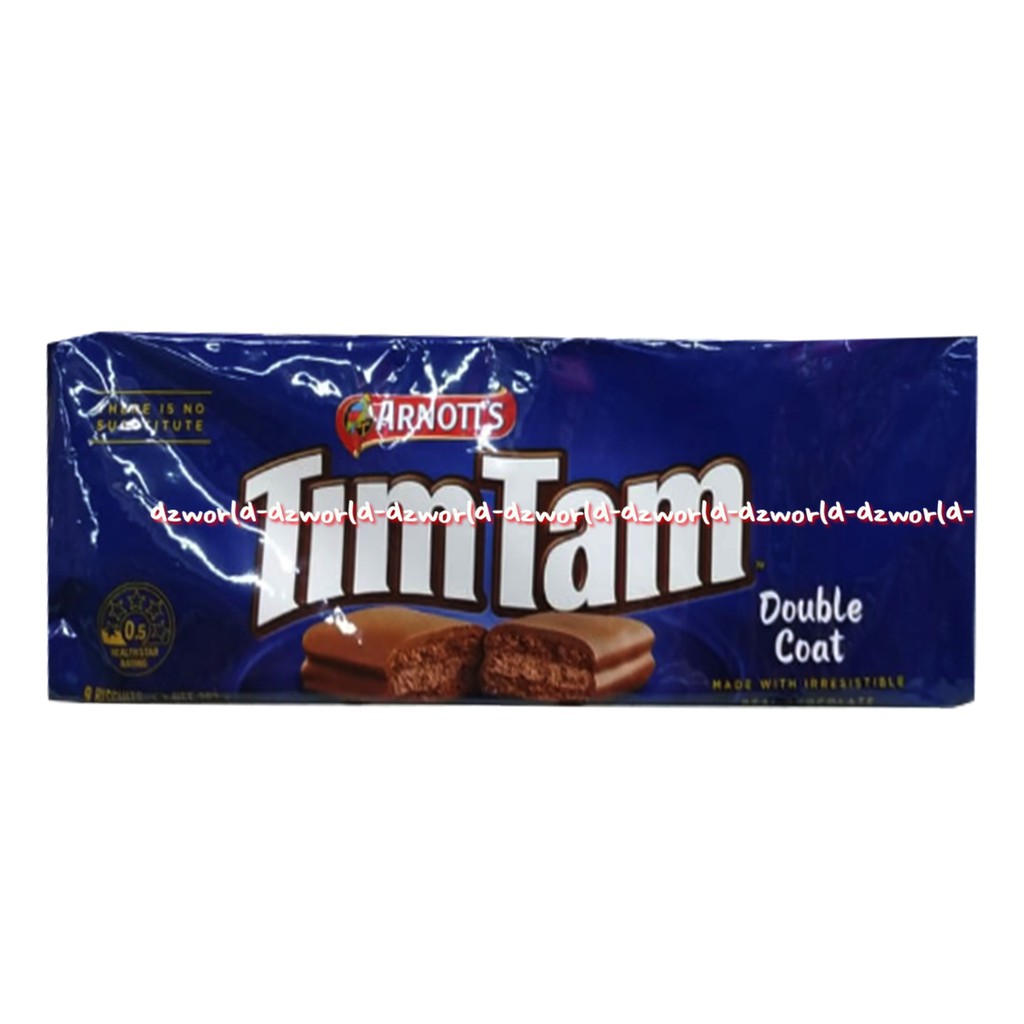 Arnott's Timtam White Original Double Coat 160gr Biscuit BIskuit Putih Tim Tam Australia