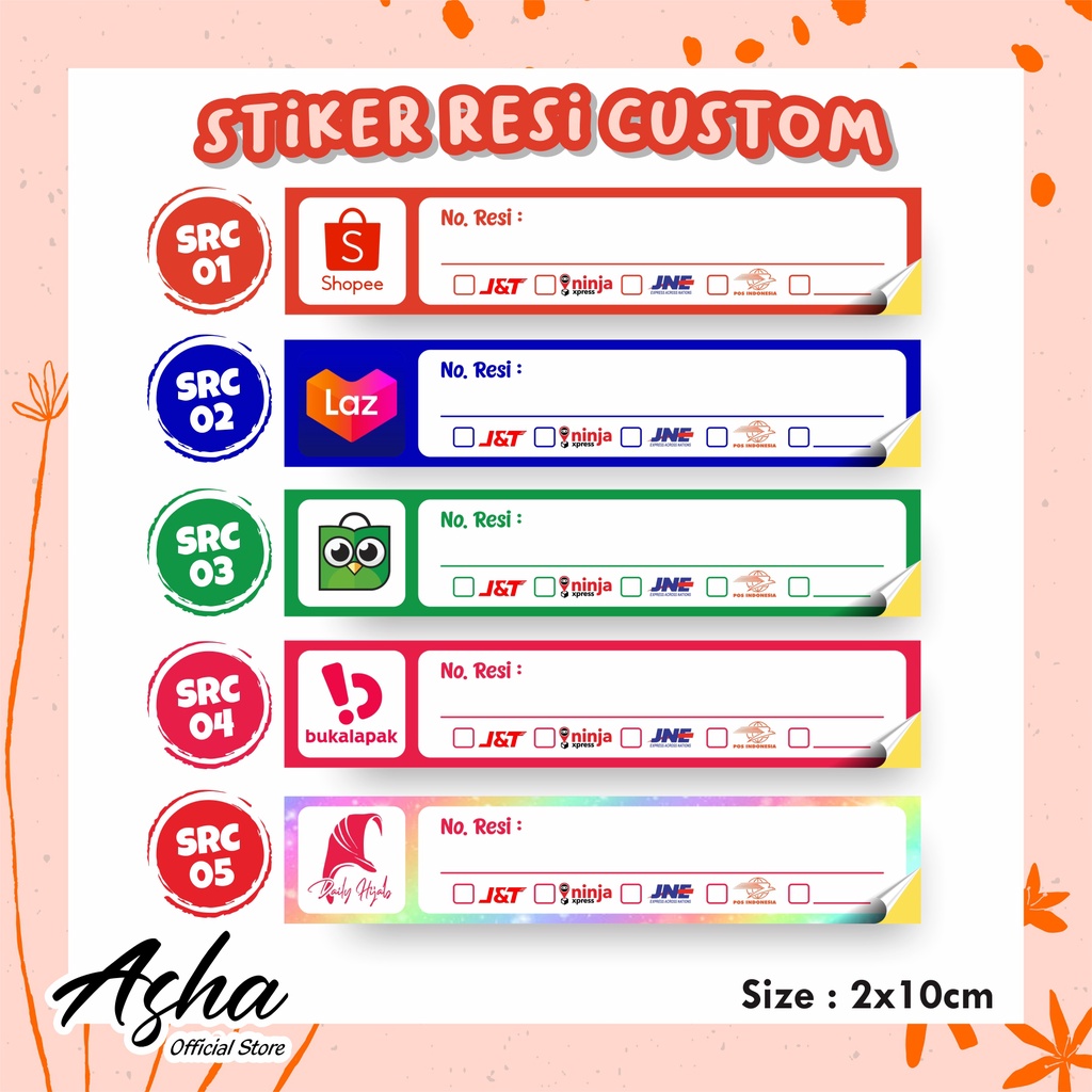 

STIKER LABEL RESI CUSTOM - STIKER LABEL RESI PENGIRIMAN STIKER RESI