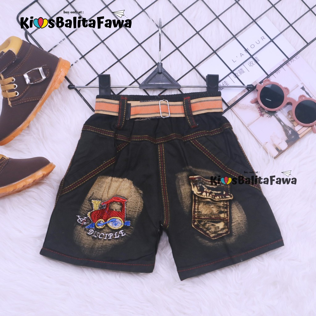 Celana Jeans Uk. 1-2 Tahun / Jeans Pendek Denim Anak Laki Polos Pants Levis Murah Import Cowok