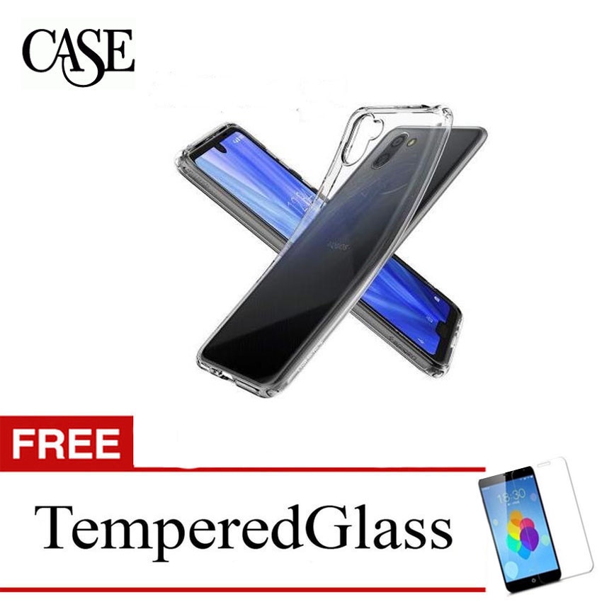 Clear Soft Case for Sharp Aquos R3 2019 - SHV44 - SH-04L - 6.2 inch - Gratis Tempered Glass