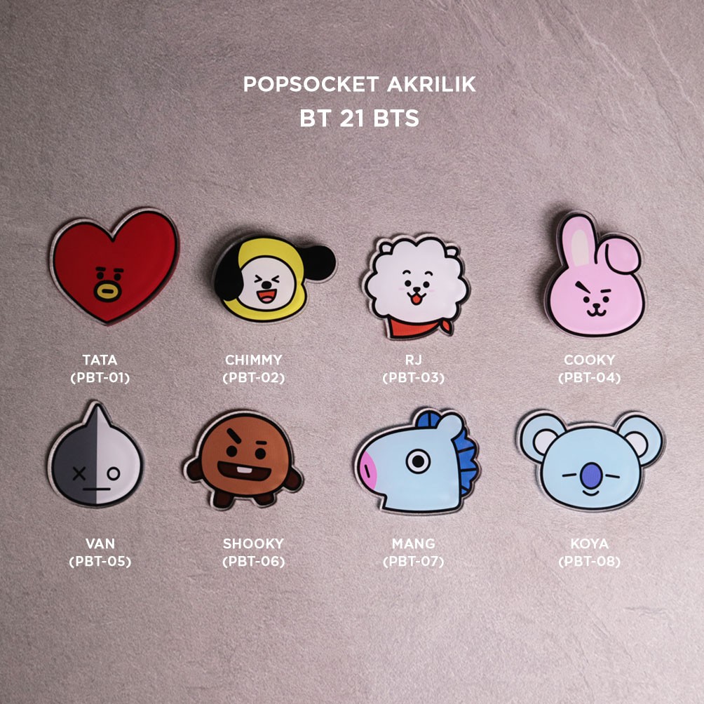 Griptok Akrilik BTS | Griptok KPOP BTS | Popstand HP BTS Griptok Socket HP KPOP