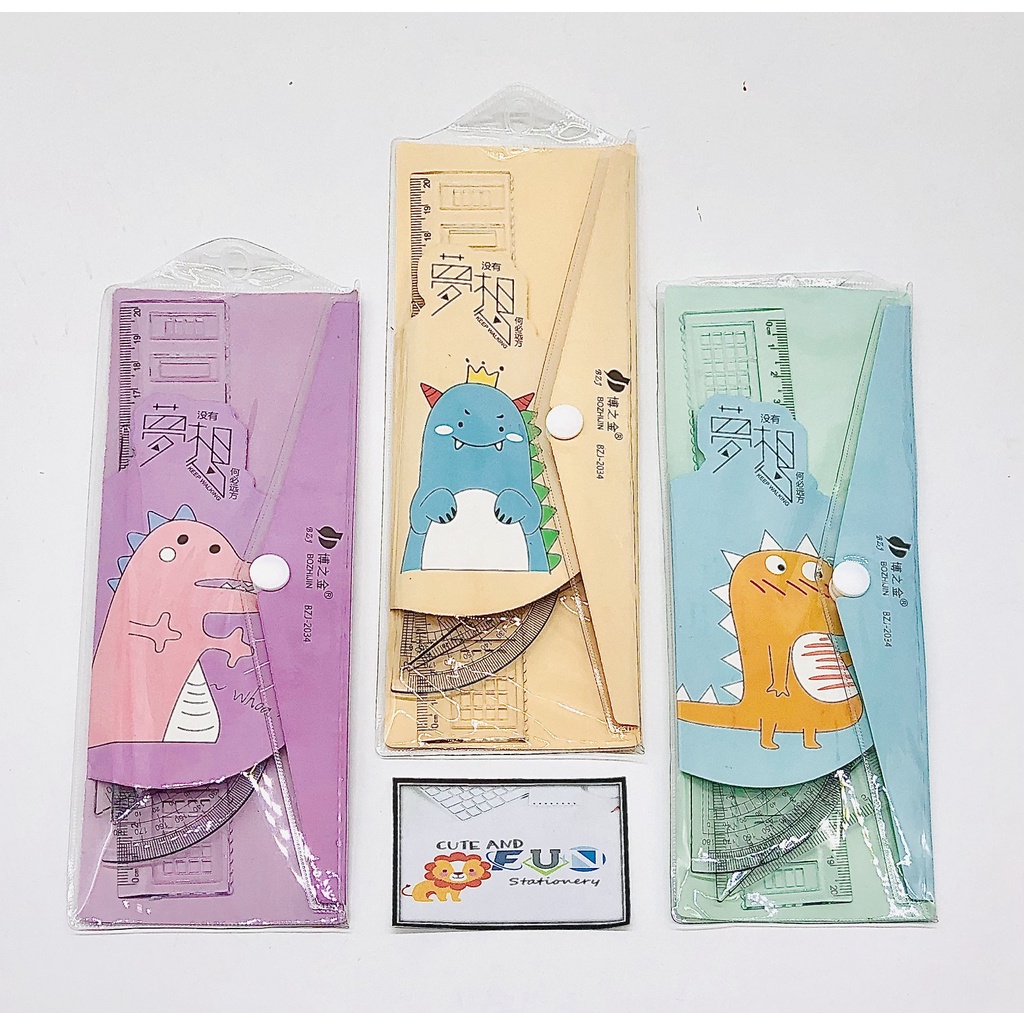 

PENGGARIS SET DINOSAUR BZJ - 2034 (20CM) / RULER SET DINO