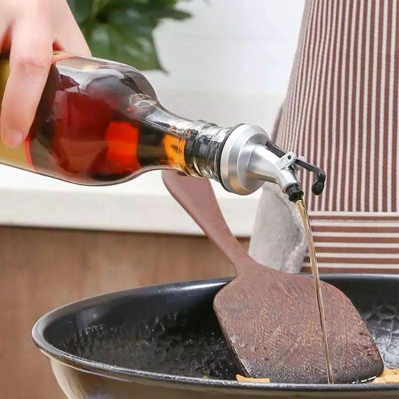 BOTTLE POURER WITH STOPPER | TUTUP BOTOL SYRUP - MINYAK - WINE - KECAP