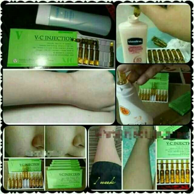 Vc Vc Injection Original 1 Box Serum Vitamin C Pemutih Wajah Dan Tubuh Indonesia