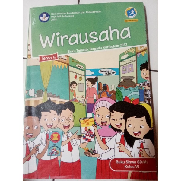Buku Tematik Terpadu Tema 5 Wirausaha Kelas 6 SD