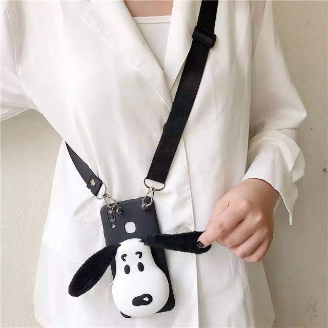 Case softcasen silikon dompet 3d lucu snoopy vivo y51 y12 y15 y71 y53 y79 y91c y55 nexs cover tpu