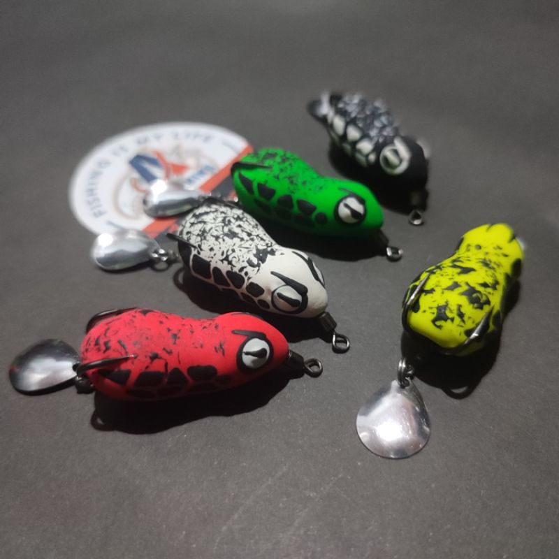 Soft frog 4cm ps lure I umpan casting ikan gabus dan toman