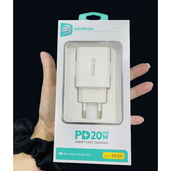 SIKENAI PD Charger X5-EU Adapter PD Charger 20W