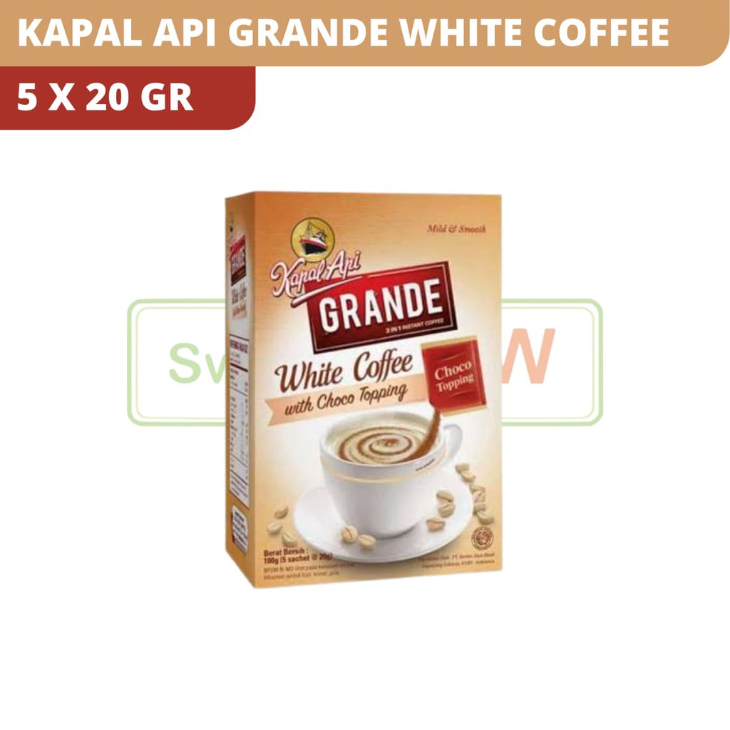 

KAPAL API GRANDE WHITE COFFE BOX 5X20GR