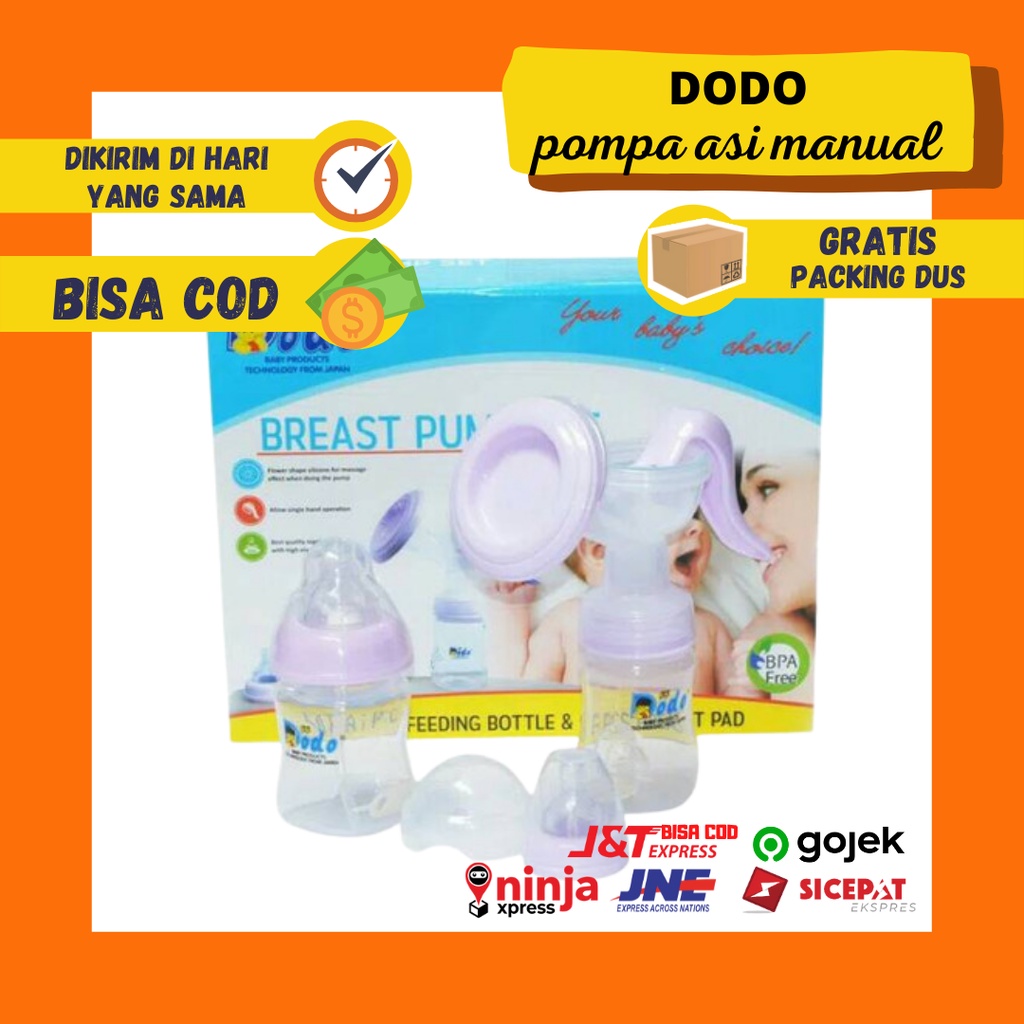 Dodo Pompa Asi Manual Breast Pump Breastpump Botol Susu Dot Perah Peras Susu