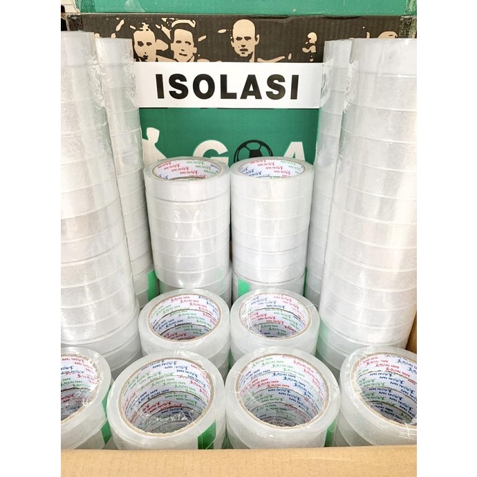 

ISOLASI / SELOTIP 1 inch x 72 yard BENING HARGA DUSAN isi 144 pcs