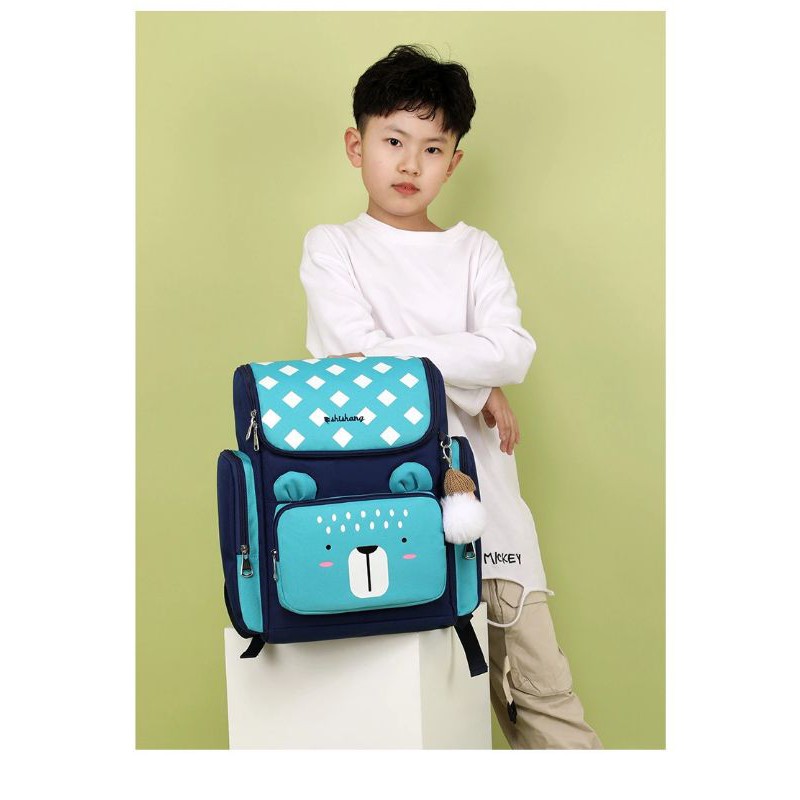 TAS SEKOLAH ANAK SD Baby Bag Tas Ransel Anak Sekolah Karakter perempuan Tas Karakter PANDA-3