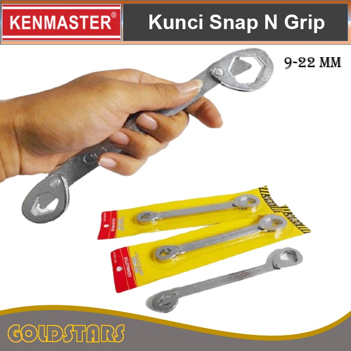 Kunci Snap n Grip 9-22 mm Kenmaster Kunci Ring, Kunci Inggris Serbaguna