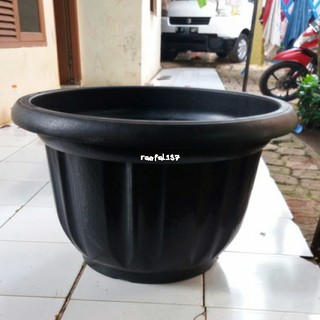  Pot  Plastik Besar  Eboni 60 Cm Lebih Tebal Hitam 072 