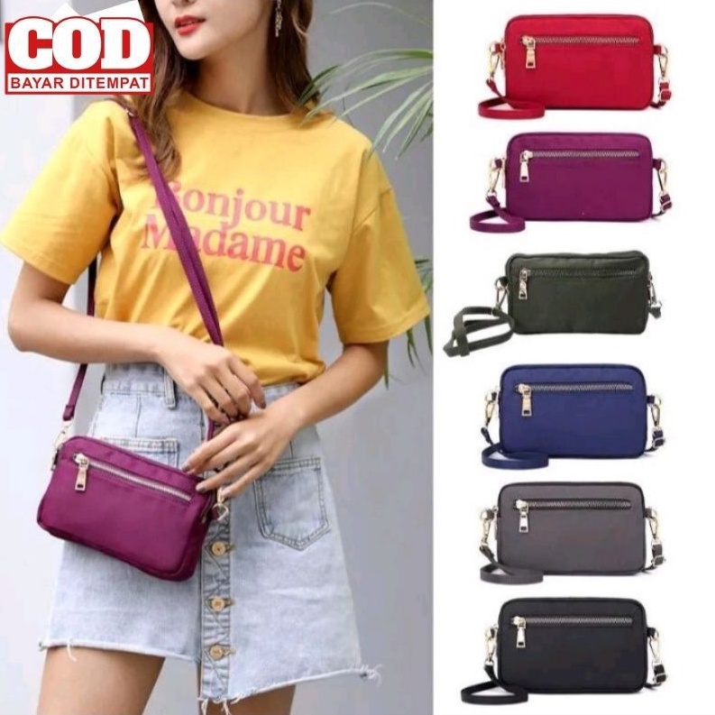 Tas Selempang Dompet Tali Panjang Cluth Wanita Csquare 0919