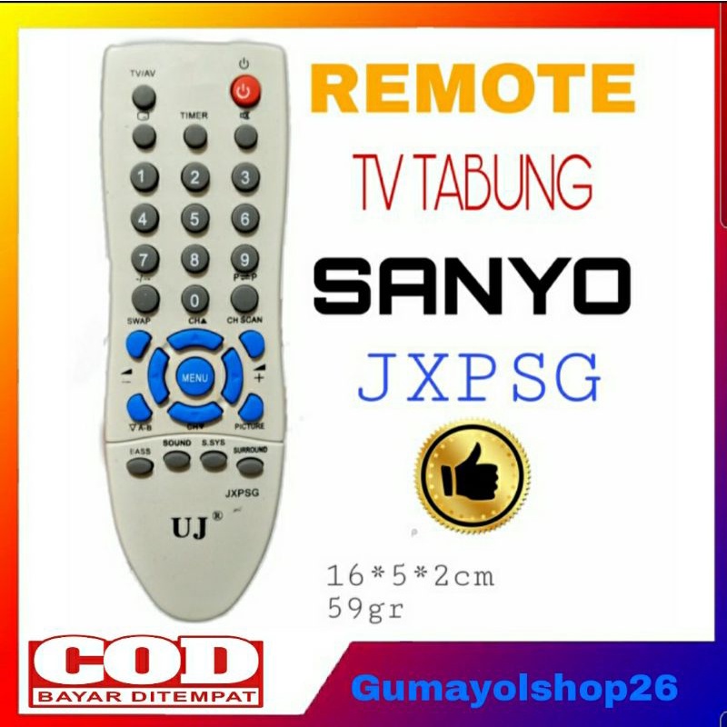 REMOT REMOTE TV TABUNG SANYO (JXPSG)