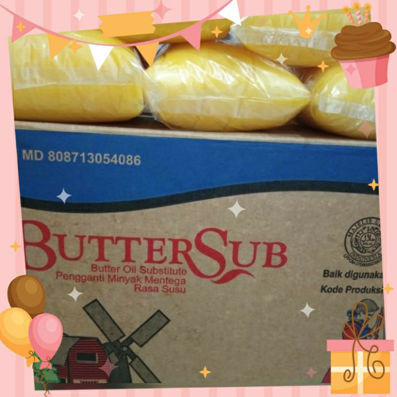 

Butter Sub Milky 1 Kg / Butter Oil Subtitute (BOS) / Butter Sub Susu