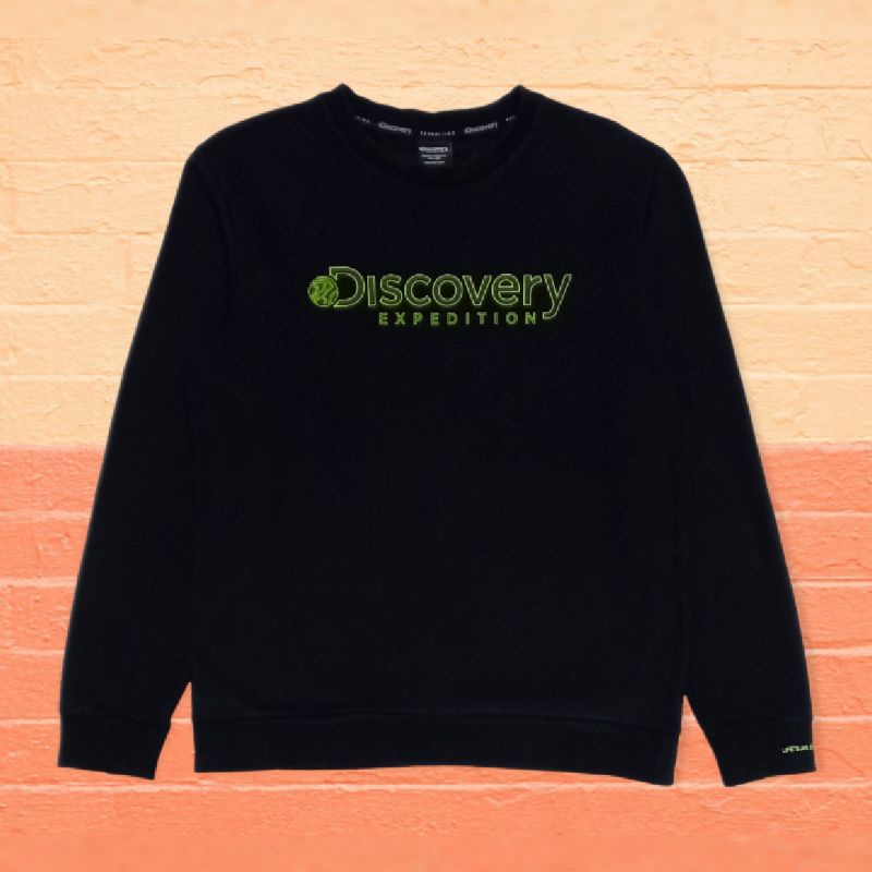 sweater Crewneck Discovery Expedition Hitam PL