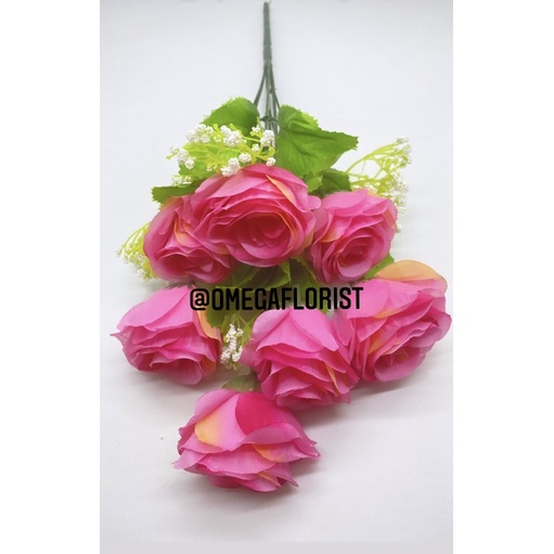 Rose Holland X 7 Bunga Artificial/Bunga Plastik/Bunga Dekorasi/Dekorasi Pernikahan/Pernikahan-Fanta