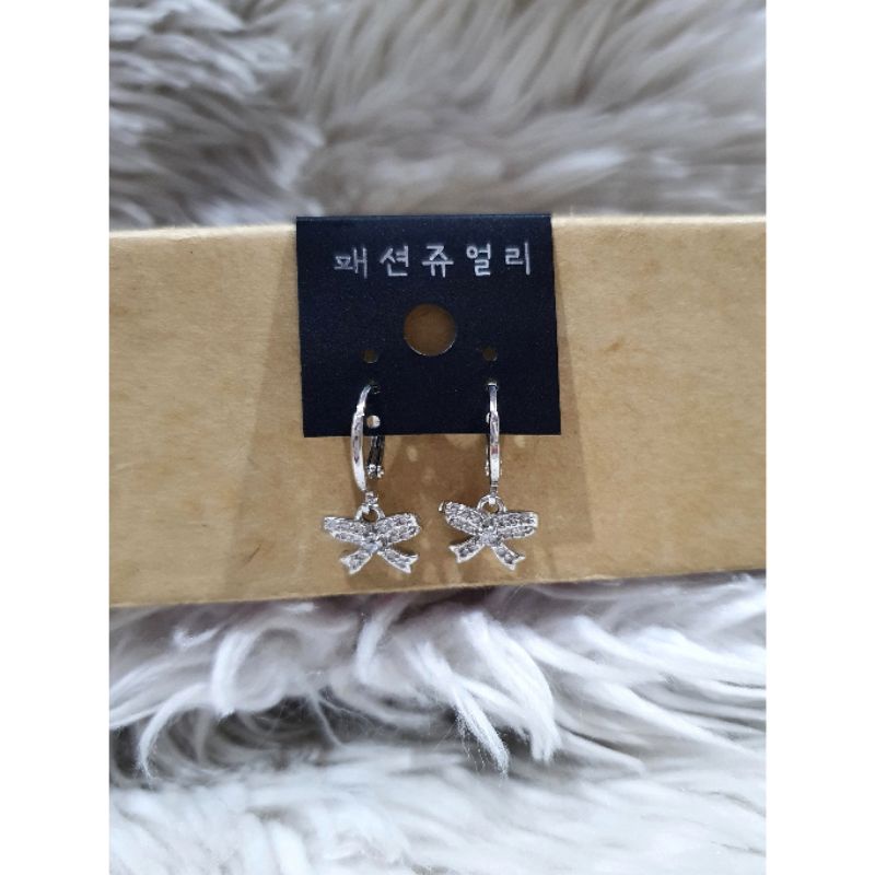 Anting Premium Quality Silver925 Perak mata kilau Anti karat anti alergi 82839