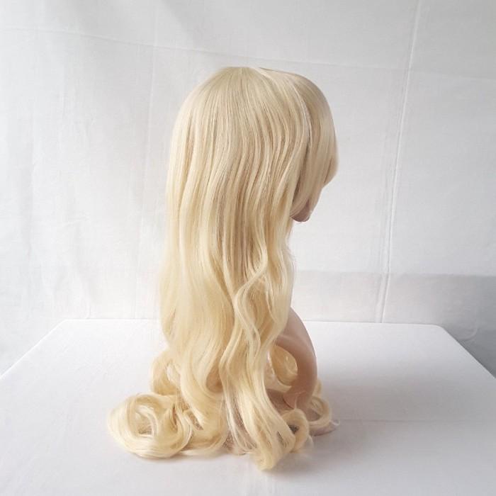Cosplay 80Cm Rsw Pale Curly 02 Base Blonde Wig