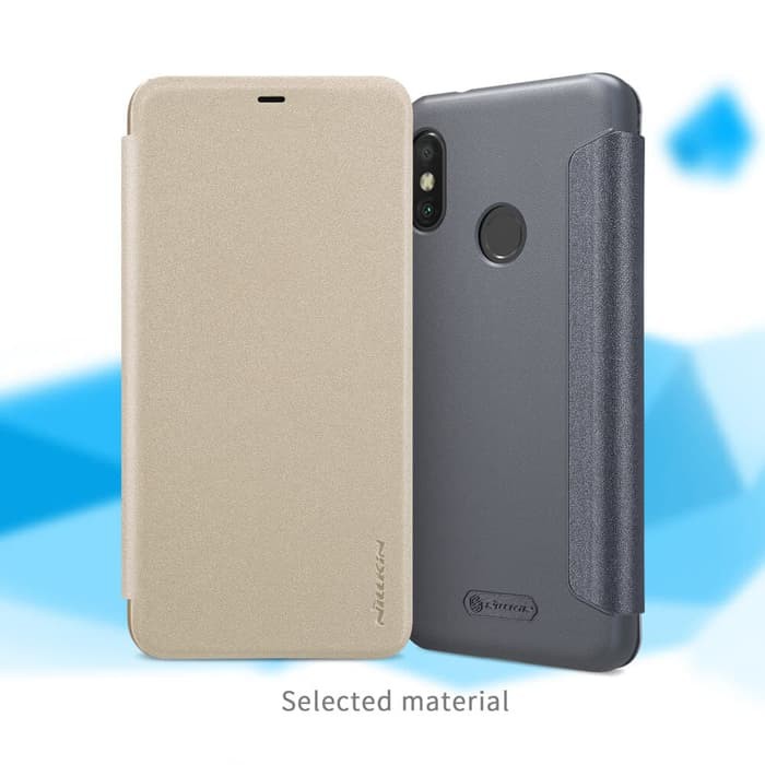 Xiaomi Redmi 6 Pro Flip Cover NILLKIN Sparkle Case - Hitam