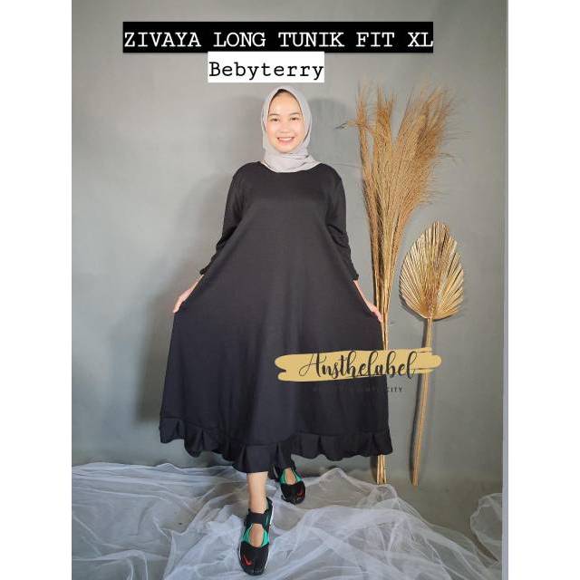 READY GAMIS CANTIK ZIVAYA LONG TUNIK BY ANSTHELABEL