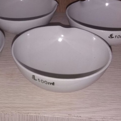 Cawan penguap cawan porcelain 100ml 100 ml porselen evaporating dish
