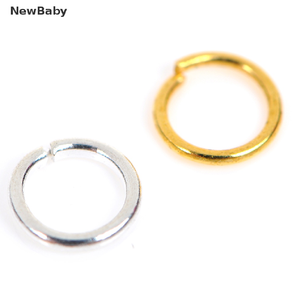 Konektor Jump Ring 3 / 4 / 6mm Warna Gold / Silver Untuk Aksesoris Perhiasan DIY