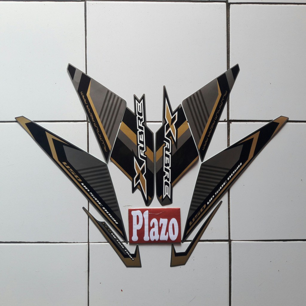 stiker motor yamaha xabre 2016 gold