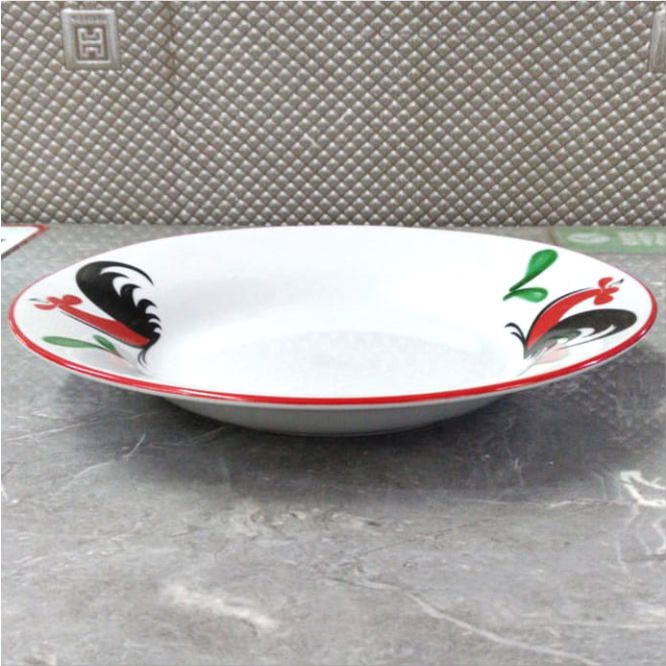 Kopin Piring Makan Lontong Pasta Keramik Porcelain Cekung Ayam Kpb 8dnn