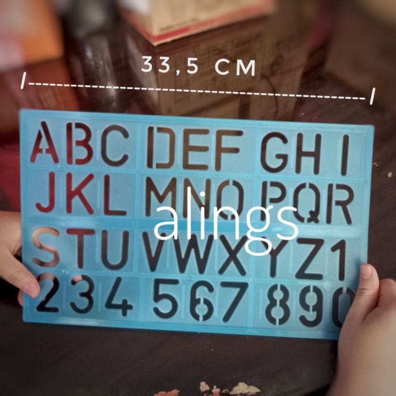

Jumbo Alphabet Template Ruler Penggaris Cetakan Huruf Besar Dan Angka
