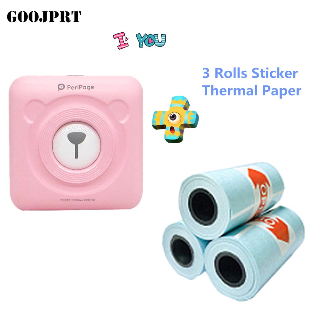 Peripage Bluetooth Portable Mini Printer Photo printer Pocket Mini Sticker Thermal