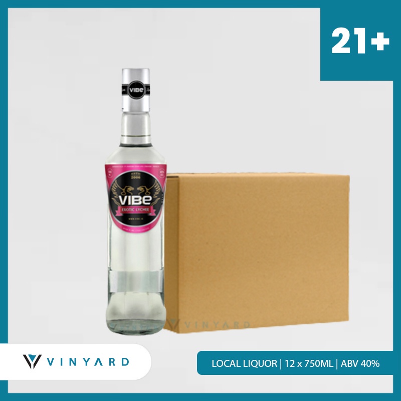 Vibe Exotic Lychee 700 ml liqueur Promo ( 12 Botol ) 1 Karton