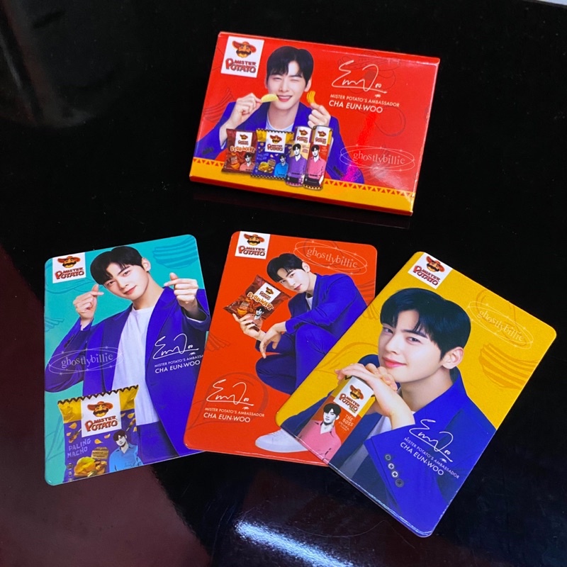 official photocard mister potato cha eunwoo lucky draw prj