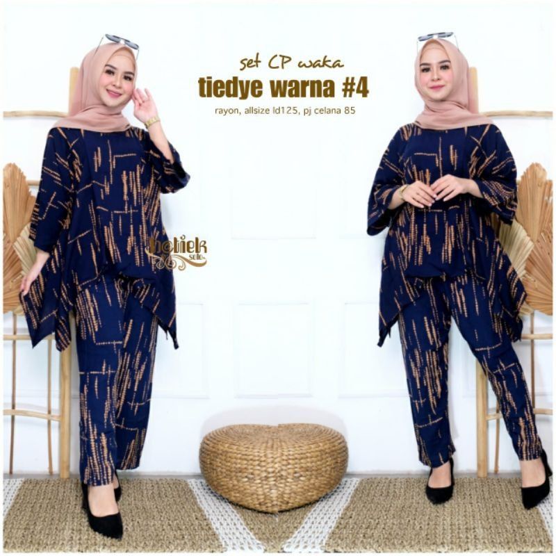 Set TieDye#4 &quot;One Set Jumbo Wanita Kasual Elegan