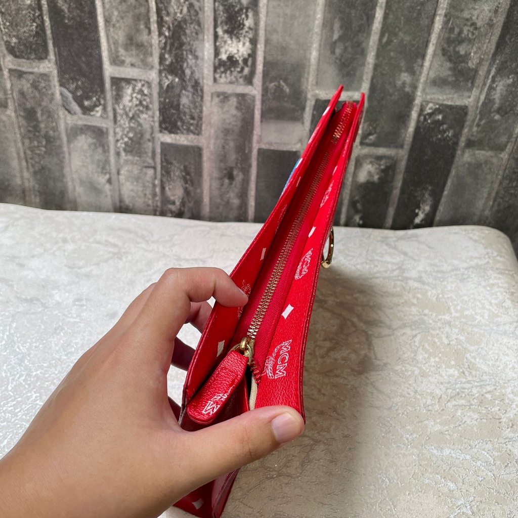 Clutch MCM The OX / Handbag Kulit Tas Tangan Tas Kulit