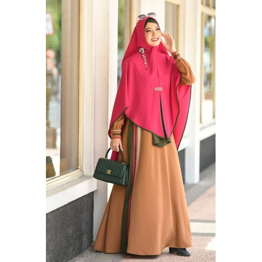 GAMIS TERBARU AULIA FASHION ELIZA TASSEL BROWN LIMITED EDITION