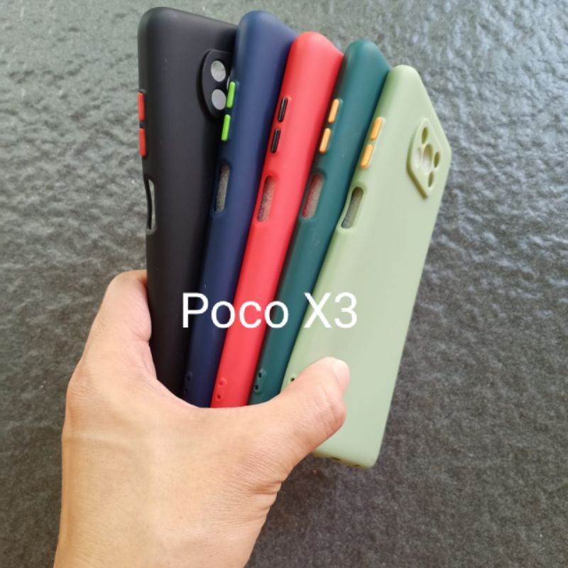 Case Xiaomi Pocophone X3 . Poco X3 ( 2 model ) soft softcase softshell silikon cover