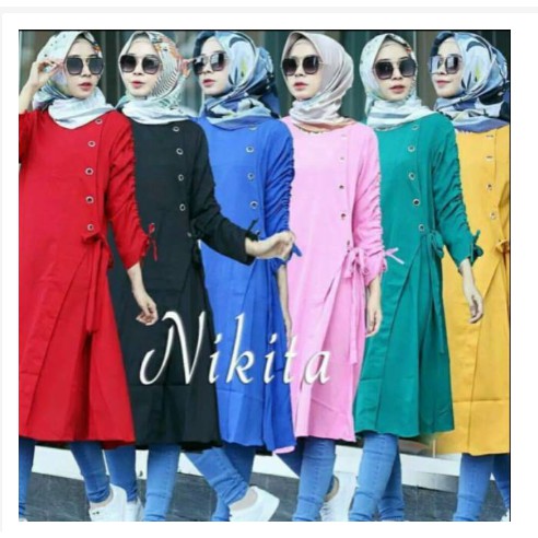 DISKON BAJU TUNIK MUSLIM | tunik wanita | TUNIK MUSLIMAH TERBARU TUNIK ALA KOREA ARAB INDIA CYRA