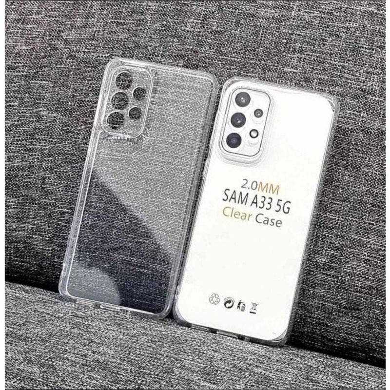 HD CLEAR CASE SAMSUNG A13 4G/A22 4G/A55 4G/A23 4G/A33 5G/A53 5G/A03S A20S TEBAL TRANSPARAN ANTI SLIP 2.0 MM