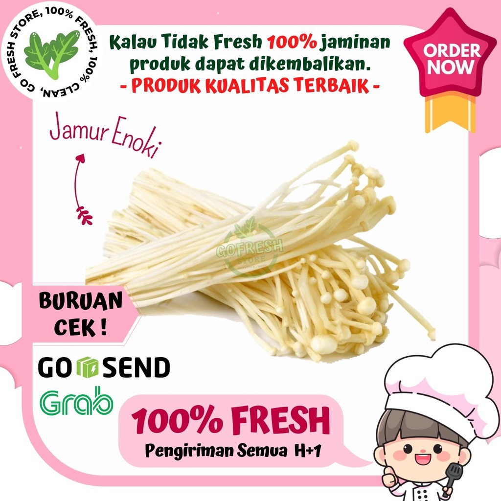 

JAMUR ENOKI FRESH SEGAR MURAH PER PACK