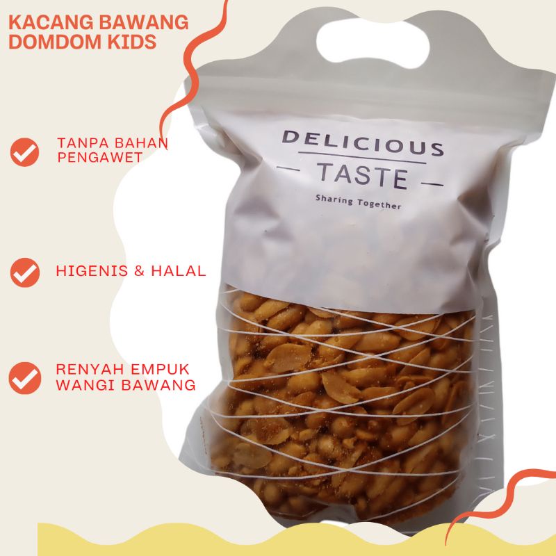 

Kacang Rasa Bawang Renyah kacang 200 gr empuk renyah higenis tidak asin