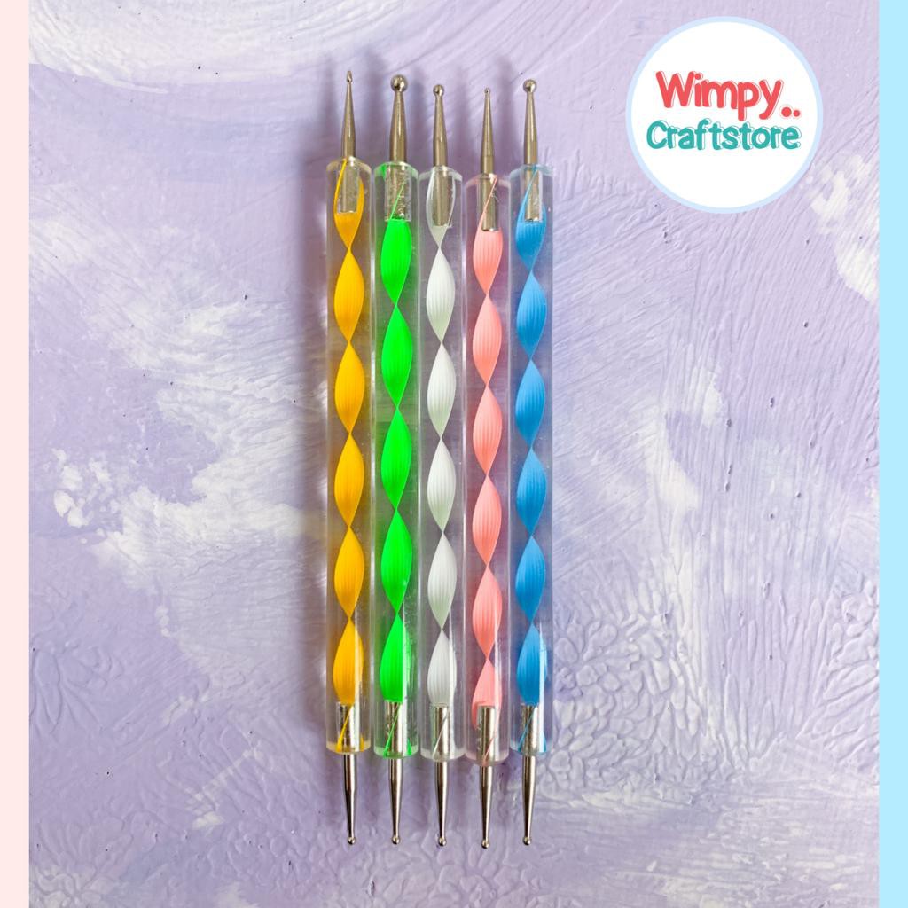 Dotting tools clay dotting tools nail art alat fondant perlengkapan nail art Alat clay bahan craft