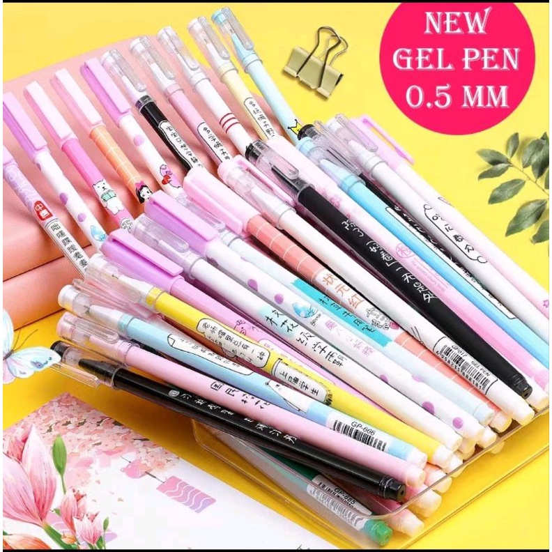 PEN GEL MOTIF / PULPEN GEL LUCU / PULPEN TULIS GEL / PULPEN AESTHETIC IMPORT BEST SELLER