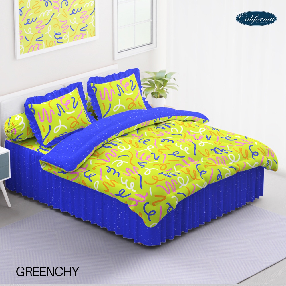 CALIFORNIA Bed Cover King Rumbai 180x200 Greenchy