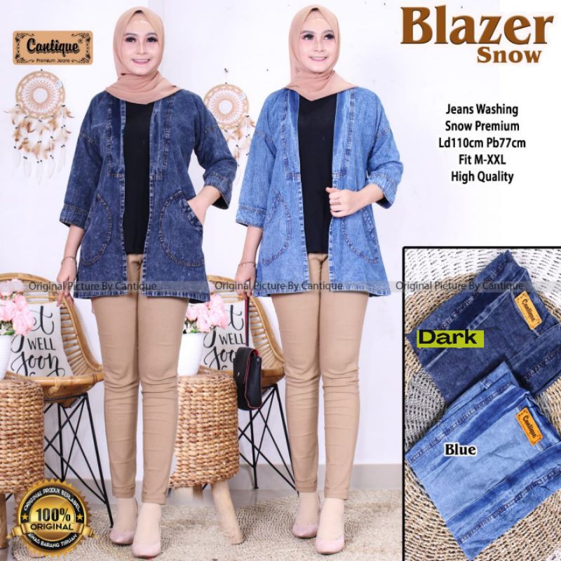 Blazer Snow | Jaket Jeans Cantique