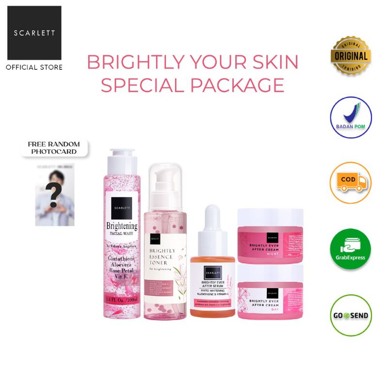 SCARLET PAKET WAJAH /PAKET ACNE /PAKET GLOWING/ORIGINAL